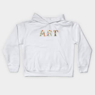 Floral ART Typography Kids Hoodie